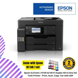 Epson EcoTank L15150 A3 Wi-Fi Duplex All-in-One Ink Tank Printer - Print, Scan, Copy, Fax with ADF