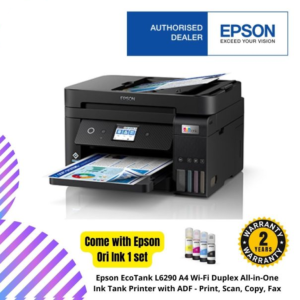 Epson EcoTank L6290 A4 Wi-Fi Duplex All-in-One Ink Tank Printer with ADF - Print, Scan, Copy, Fax