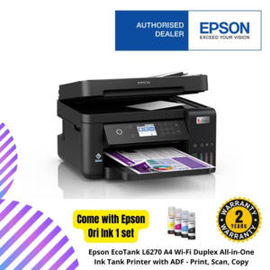 Epson EcoTank L6270 A4 Wi-Fi Duplex All-in-One Ink Tank Printer with ADF - Print, Scan, Copy