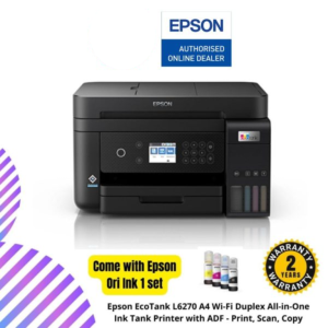 Epson EcoTank L6270 A4 Wi-Fi Duplex All-in-One Ink Tank Printer with ADF - Print, Scan, Copy