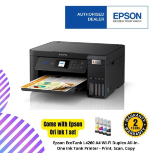 Epson EcoTank L4260 A4 Wi-Fi Duplex All-in-One Ink Tank Printer - Print, Scan, Copy