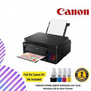 CANON PIXMA G6070 Refillable Ink Tank Wireless All-In-One Printer