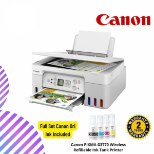 Canon PIXMA G3770 Wireless Refillable Ink Tank Printer