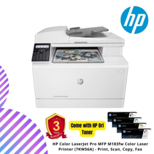HP Color LaserJet Pro MFP M183fw Color Laser Printer (7KW56A) - Print, Scan, Copy, Fax