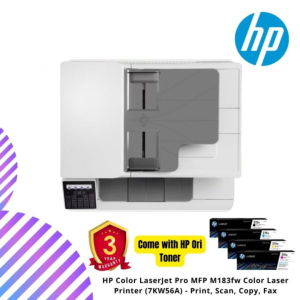 HP Color LaserJet Pro MFP M183fw Color Laser Printer (7KW56A) - Print, Scan, Copy, Fax