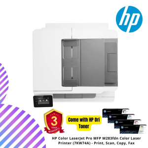 HP Color LaserJet Pro MFP M283fdn Color Laser Printer (7KW74A) - Print, Scan, Copy, Fax
