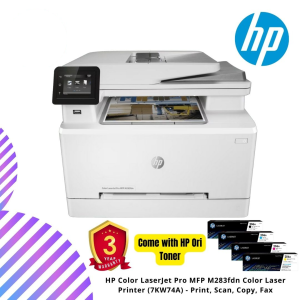 HP Color LaserJet Pro MFP M283fdn Color Laser Printer (7KW74A) - Print, Scan, Copy, Fax