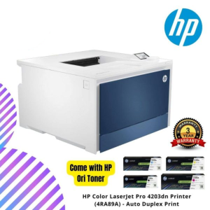 HP Color LaserJet Pro 4203dn Printer (4RA89A) - Auto Duplex Print