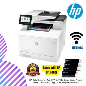 HP Color LaserJet Pro MFP M479dw  Color Laser Printer (W1A77A) -  Print, Copy, Scan, Duplex, Wireless