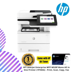 HP LaserJet Enterprise MFP M528f  Mono All in One Printer (1PV65A) - Print, Scan, Copy, Fax