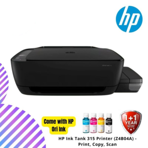 HP Ink Tank 315 Printer (Z4B04A) - Print, Copy, Scan