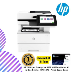 HP LaserJet Enterprise MFP M528dn Mono All in One Printer (1PV64A) - Print, Scan, Copy