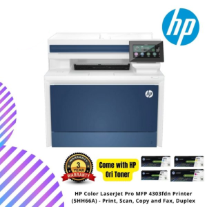 HP Color LaserJet Pro MFP 4303fdn Printer (5HH66A) - Print, Scan, Copy and Fax, Duplex