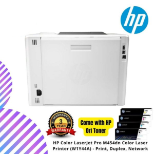 HP Color LaserJet Pro M454dn  Color Laser Printer (W1Y44A) - Print, Duplex, Network