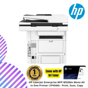 HP LaserJet Enterprise MFP M528dn Mono All in One Printer (1PV64A) - Print, Scan, Copy