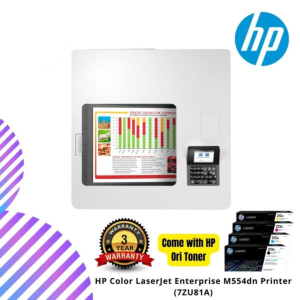 HP Color LaserJet Enterprise M554dn Printer (7ZU81A)
