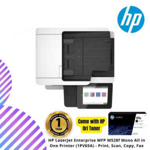 HP LaserJet Enterprise MFP M528f  Mono All in One Printer (1PV65A) - Print, Scan, Copy, Fax