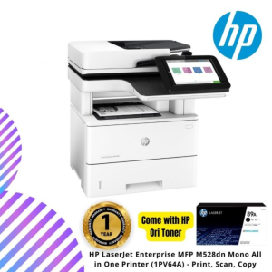 HP LaserJet Enterprise MFP M528dn Mono All in One Printer (1PV64A) - Print, Scan, Copy