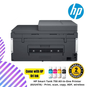 HP Smart Tank 750 All-in-One Printer (6UU47A) - Print, scan, copy, ADF, wireless