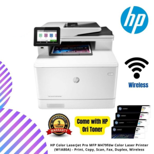 HP Color LaserJet Pro MFP M479fdw  Color Laser Printer (W1A80A) -  Print, Copy, Scan, Fax, Duplex, Wireless