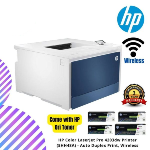 HP Color LaserJet Pro 4203dw Printer (5HH48A) - Auto Duplex Print, Wireless
