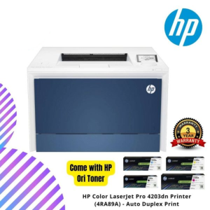 HP Color LaserJet Pro 4203dn Printer (4RA89A) - Auto Duplex Print