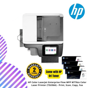 HP Color LaserJet Enterprise Flow MFP M776zs Color Laser Printer (T3U56A) - Print, Scan, Copy, Fax