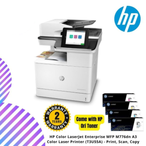 HP Color LaserJet Enterprise MFP M776dn A3 Color Laser Printer (T3U55A) - Print, Scan, Copy