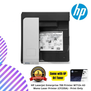 HP LaserJet Enterprise 700 Printer M712dn A3 Mono Laser Printer (CF236A) - Print Only