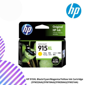 HP 915XL Black/Cyan/Magenta/Yellow Ink Cartridge (3YM22AA)(3YM19AA)(3YM20AA)(3YM21AA)