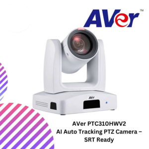 AVer PTC310HWV2 AI Auto Tracking PTZ Camera – SRT Ready