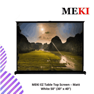 MEKI EZ Table Top Screen – Matt White 50” (30” x 40”)