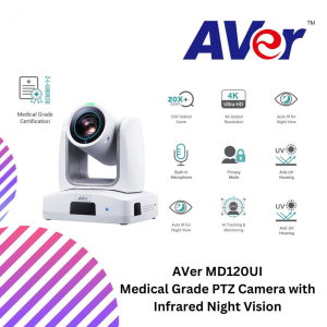 AVer MD120UI Medical Grade PTZ Camera with Infrared Night Vision