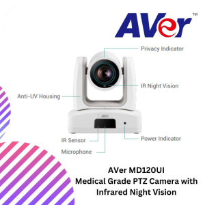 AVer MD120UI Medical Grade PTZ Camera with Infrared Night Vision
