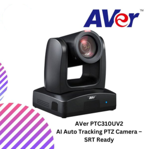 AVer PTC310UV2 AI Auto Tracking PTZ Camera – SRT Ready