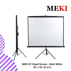 MEKI EZ Tripod Screen – Matt White 70" x 70" (6’ x 6’)