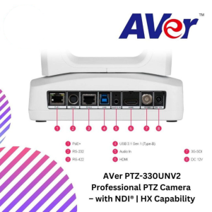 AVer PTZ-330UNV2 Professional PTZ Camera – with NDI® | HX Capability