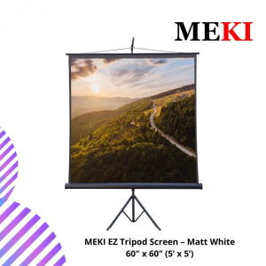 MEKI EZ Tripod Screen – Matt White 60" x 60" (5’ x 5’)
