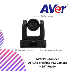 AVer PTC330UV2 AI Auto Tracking PTZ Camera – SRT Ready