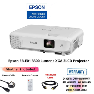 Epson EB-E01 3300 Lumens XGA 3LCD Projector