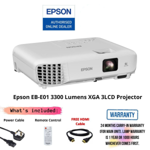Epson EB-E01 3300 Lumens XGA 3LCD Projector