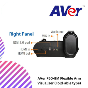 AVer F50-8M Flexible Arm Visualizer (Fold-able type)