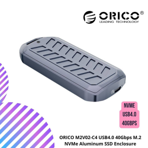 ORICO M2V02-C4 USB4.0 40Gbps M.2 NVMe Aluminum SSD Enclosure