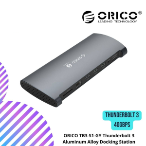 ORICO TB3-S1-GY Thunderbolt 3 Aluminum Alloy Docking Station