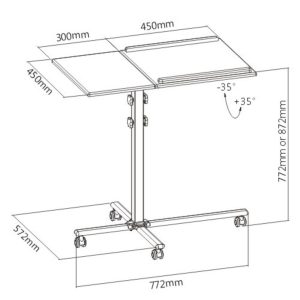 Brateck TS-2 Projector Laptop Trolley Cart Stand ( TS-2 )
