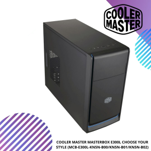COOLER MASTER MasterBox E300L Mini Tower PC Case ( MCB-E300L-KN5N-B00 / MCB-E300L-KN5N-B01 / MCB-E300L-KN5N-B02)