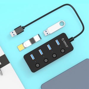 ORICO W9PH4-U3 4 Port USB 3.0 Faceup Design HUB with Individual Power Switches and LEDs