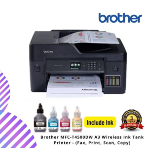Brother MFC-T4500DW A3 Wireless Ink Tank Printer - (Fax, Print, Scan, Copy)