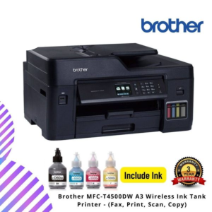Brother MFC-T4500DW A3 Wireless Ink Tank Printer - (Fax, Print, Scan, Copy)