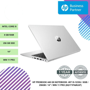 HP PROBOOK 440 G9 NOTEBOOK -INT I5-1235U / 8GB / 256GB / 14" / WIN 11 PRO (6Q171PA#UUF)